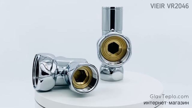 Угловой кран для полотенцесушителя 3/4’’ х 1’’ VIEIR VR2046 смотреть онлайн