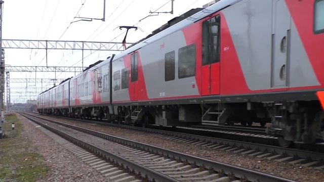 Скоростной электропоезд ЭС2ГП-010 "Ласточка" №741 "Москва - Белгород" смотреть онлайн