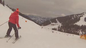 Monkeying around on Blue 14 at Mayrhofen Austria