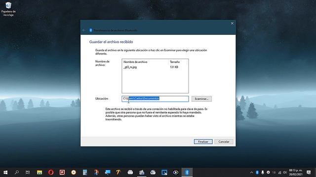 En donde se guardan y están los archivos recibidos a través de bluetooth en PC Laptop Windows смотреть онлайн