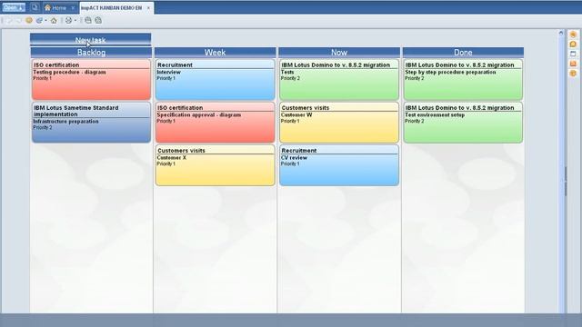 KANBAN board in IBM Lotus Notes 8.5.2 смотреть онлайн