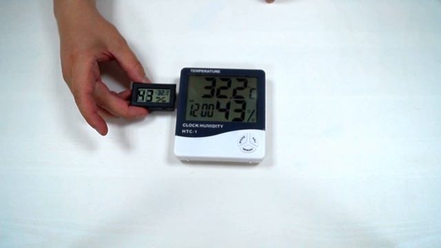 Электронные часы настольные! Часы с термометром и гигрометром! смотреть онлайн