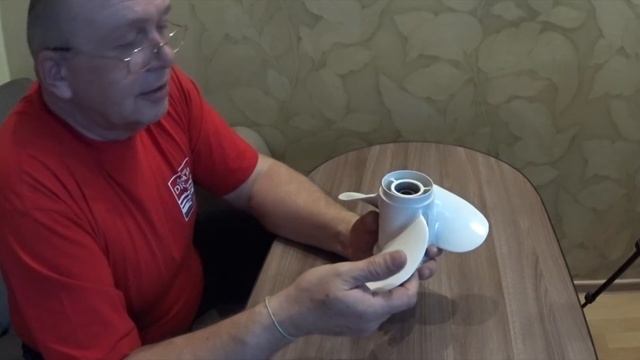 Винт ПЛМ 9 1/4Х11-J мотор 9.9-15 Крыльчатка 63V-44352-01.#ПЛМ 9.9 - 15 # крыльчатка. #лодкаПВХ.