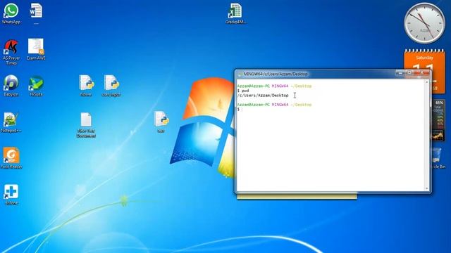 تشغيل اول برنامج لك باستخدام Git Bash смотреть онлайн