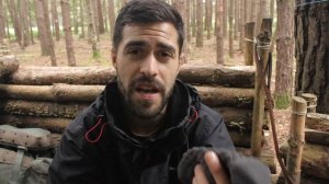 Hiking in the Rain with my Dog - Warm Fire, Knife Work and Coffee at The Bushcraft Camp