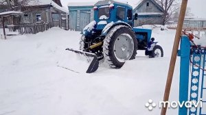 ТРАКТОР Т 40 РАБОТАЕТ ЗИМОЙ