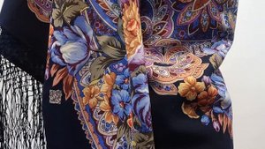 Ненаглядная. Артикул 14. Автор Елена Жукова. ПАВЛОВОПОСАДСКАЯ ШАЛЬ. Размер 148х148 см.