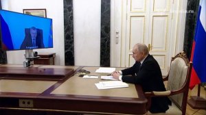 Владимир Путин. Встреча с губернатором Астраханской области Игорем Бабушкиным 15 апреля 2023 года.
