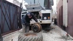 шиномонтаж полным ходом, вместо К-70 ставлю КАМА-431