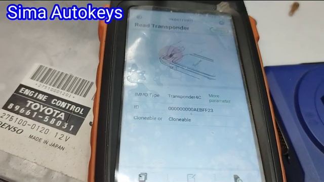 Eeprom chip 4c Toyota by AUTEL IM508 and XP400Pro смотреть онлайн