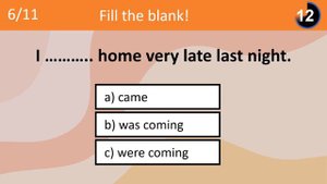 Past Simple and Past Continuous #simplepast Test your knowledge of English Grammar.