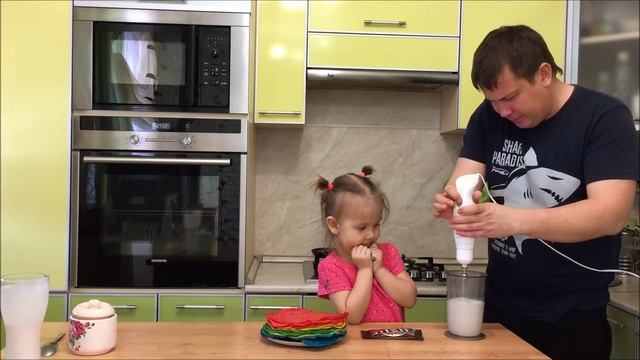 Торт Радуга.Rainbow Cake.Как приготовить.