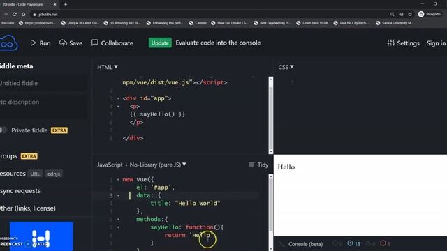 Accessing Data in the Vue Instance | VueJS | 2.4 | Learning the Core VueJS