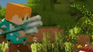 Микс песни майнкрафт Стив и Алекс /In  the end