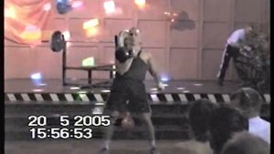 Толчок гири 50 кг одной рукой Иван Денисов.