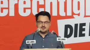 Речь Артёма Стасюка на городском съезде DIE LINKE. Dresden 23 октября 2021 года