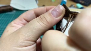 Как шить кожу? Прямой шов.