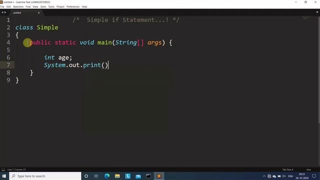 If Statement in Java (Hindi) | Learn Coding