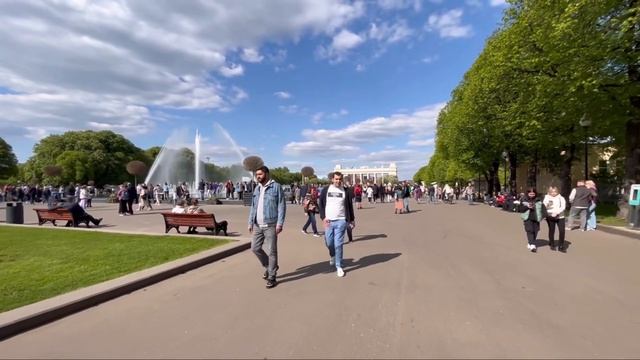 Москва, пешеходный тур. Центральный парк культуры и отдыха им. М. Горького #9мая #деньпобеды # смотреть онлайн
