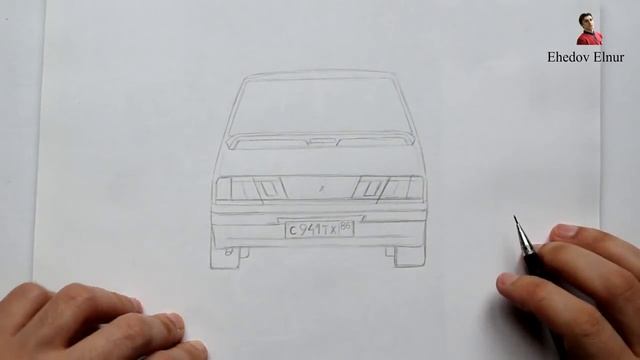 ️Как нарисовать машину Лада Самара ВАЗ-2115 смотреть онлайн
