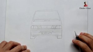 ️Как нарисовать машину Лада Самара ВАЗ-2115