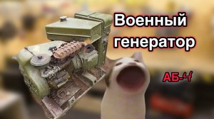 Запуск генератора АБ-4 с двигателем УД-2 после 30 лет простоя