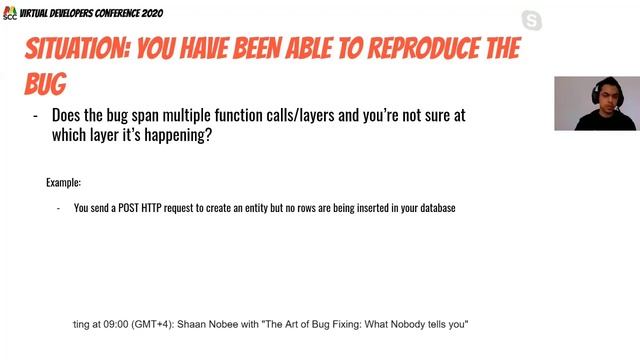 The art of bug fixing what nobody tells you - Virtual Developers Conference 2020 смотреть онлайн