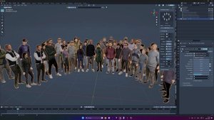 КАК ДОБАВИТЬ МНОГО ЛЮДЕЙ В СЦЕНУ ЗА ПАРУ МИНУТ. BLENDER