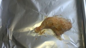 Блюдо-дуэт:куриные окорочка с картофелем в фольге на пару в мультиварке