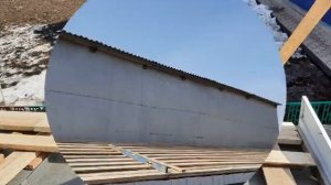 Односкатная крыша для гаража, за 3 дня