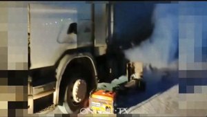 Как завести дизель на грузовике в мороз.