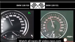 BMW 118i F20 VS. BMW 120i F21 - Acceleration 0-100km/h
