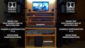 EXCLUSIVE SOUND TEST ATMOS SOUNDBAR POLK MAGNIFI MAX AX WITH SR2 7.1.2 CHANNELS ! | UTAMA AUDIO