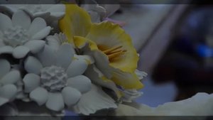 Ceramic flowers style Capodimonte