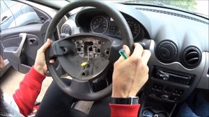 Руль до премиум класса  Перетяжка руля кожей на рено логан. Результат