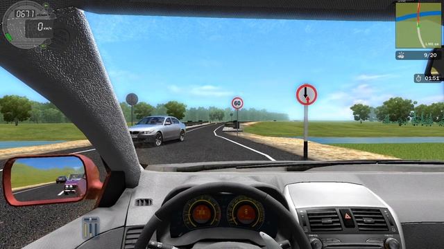 City car driving 1.5.3 - Прохождение карьеры - "Загородная трасса"