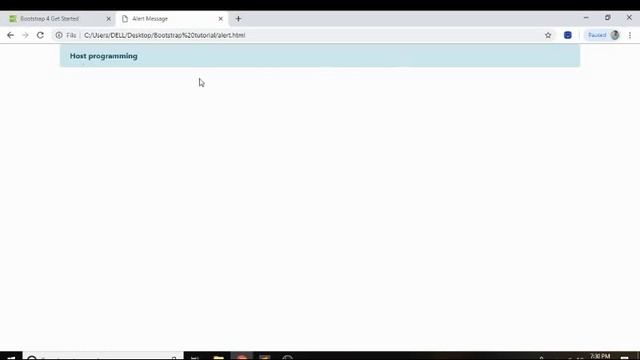 Bootstrap Alert | Bootstrap 4 Tutorial