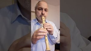 Блокфлейта нота Си бемоль урок 1 от Александра Винокурова