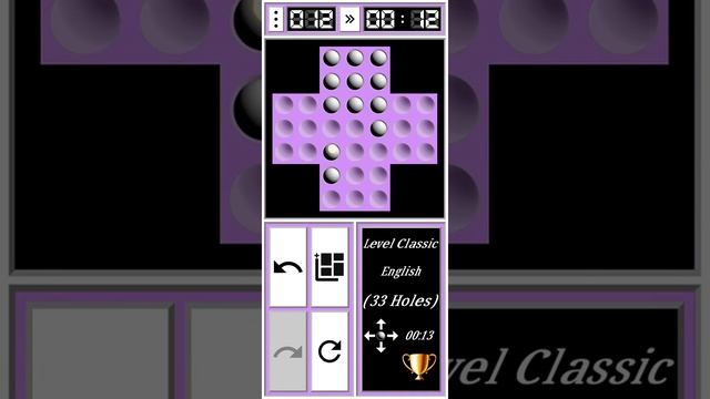 How to solve  peg solitaire  classic ( English)