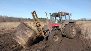 Самодельный вилочный погрузчик на МТЗ 82 ТТР 401М