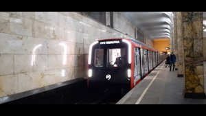 Обкатка поезда Москва 2024 на станции Автозаводская