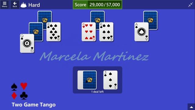 Two Game Tango Game #18 | November 21, 2022 Event | TriPeaks Hard смотреть онлайн