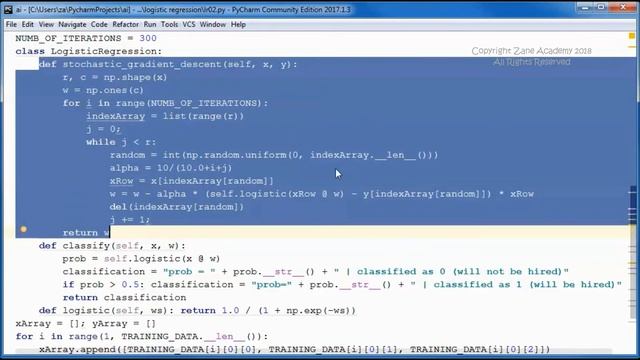 Logistic Regression w/ Python & Stochastic Gradient Descent (Prototype Project 02)