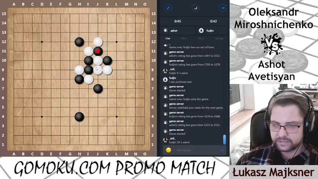 Oleksandr Miroshnichenko (UKR) vs Ashot Avetisyan (ARM) - Gomoku.com promo match смотреть онлайн
