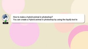 How to make a hybrid animal in photoshop?