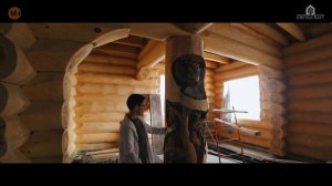 Сказочный бревенчатый дом ручной рубки. Обзор перед отделкой.