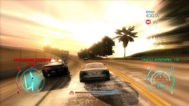 NFS Undercover - Гонка 130 - Охота на копов - Горд и Истсайд смотреть онлайн