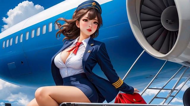 [4K Ai ART] Girl Pilots And Stewardesses ✈️?