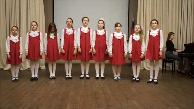 Вокальный ансамбль Младшего хора. Музыка Тугаринова, слова Садовского "Мамин день".