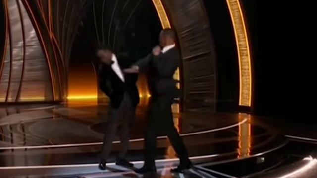 Will Smith slapping Chris Rock *censored*